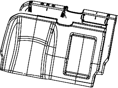Mopar 68050616AA Seat Back Pad, Rear Passenger Side