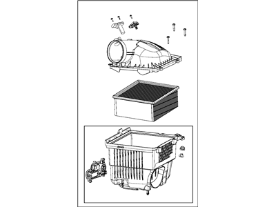 Ram 68137142AC AIR CLEANER