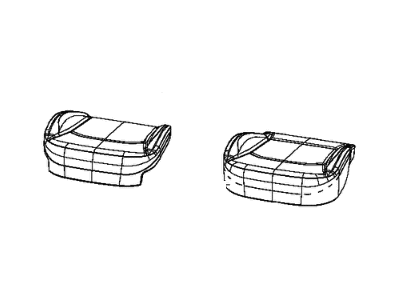 Jeep 6GB00LR5AB COVER Front Seat Cushion