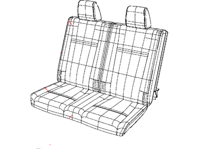 Dodge 1RU97XDVAA COVER Rear Seat Cushion