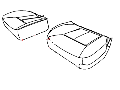 Dodge 1BM151D5AA COVER Front Seat Cushion