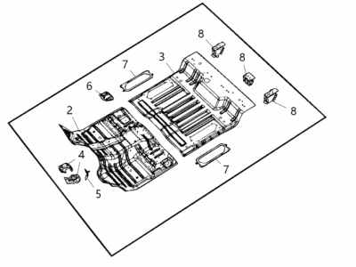 Ram Floor Pan - 68276735AA