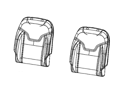 Jeep 6GB01LR5AC COVER Front Seat Back