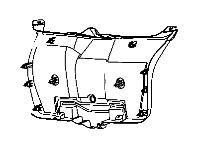 Dodge YG71BDAAD PANEL Liftgate Trim Without Speakers