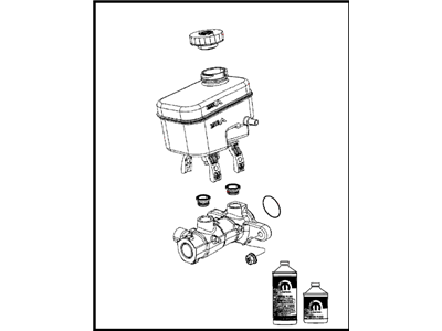 Jeep Wrangler Brake Master Cylinder - 68091278AC