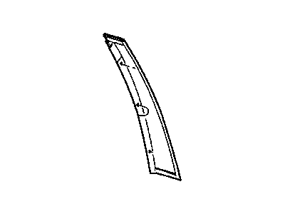 Chrysler 4894436AC APPLIQUE B Pillar Front Door