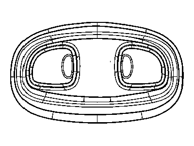 Chrysler XX931L2AA HOUSING Overhead Console