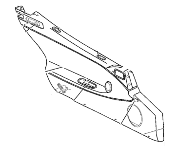 Mopar 6035120 Grommet, Door Trim Panel , (Side Windows Attachment)