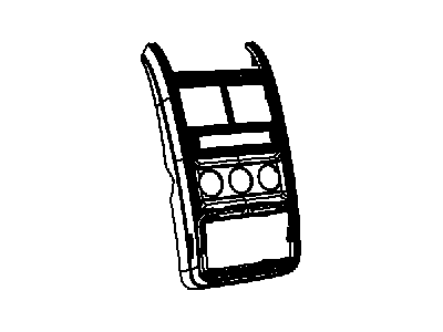 Dodge 1MU05DK7AA BEZEL Instrument Panel Center
