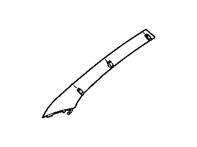 Chrysler RC24TL2AG MOLDING Windshield Garnish