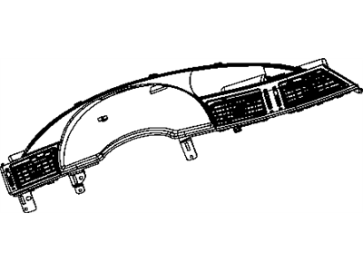 Chrysler 1EV001ZAAA BEZEL Instrument Cluster