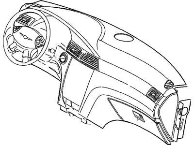 Chrysler 1BJ041DKAA BEZEL Instrument Cluster