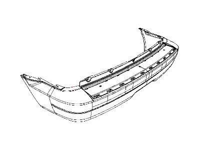 Chrysler 68002935AA FASCIA Rear Primed
