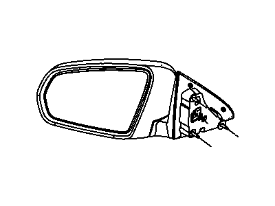 Chrysler 68020072AA GLASS Mirror Replacement