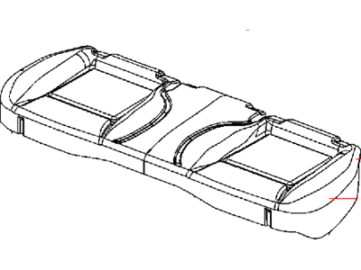 Chrysler 1YC05HL1AA COVER Rear Seat Cushion
