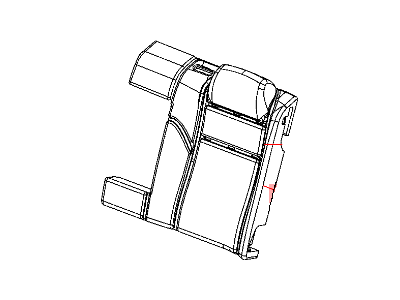 Mopar 1KJ721T1AA Cover Rear Seat Back 60 % Side