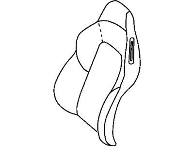 Chrysler YQ74ARKAA COVER Front Seat Back The strap behind the headrest is serviced with the cover only