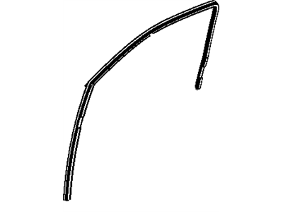 Mopar 55112366AI Run Weatherstrip, Front Passenger Side