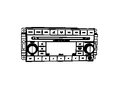 Dodge 5064927AE RADIO MW/FM/DVD
