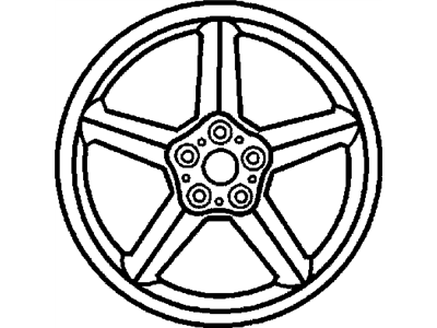 Chrysler 82205582 WHEEL KIT Cast Aluminum 16x6