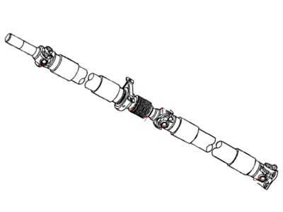 2002 Dodge Ram 1500 Drive Shaft - 52105916AB