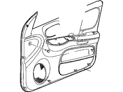 Dodge SL301L5AF PANEL Front Door Trim