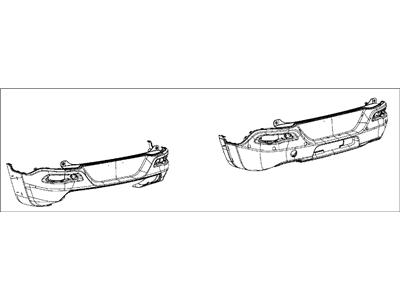 2014 Jeep Cherokee Bumper - 68232316AB