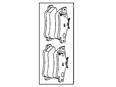 2008 Chrysler PT Cruiser Brake Pad - V1013843AE