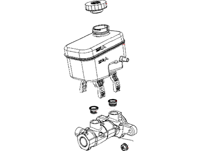 Dodge 68004467AC MASTER CYLINDER Brake