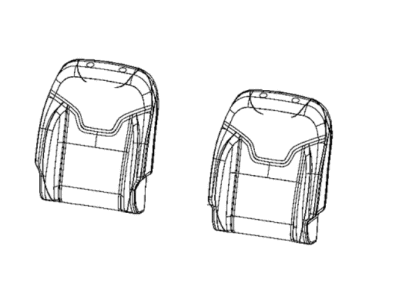 Jeep 7CT14LR5AA COVER Front Seat Back