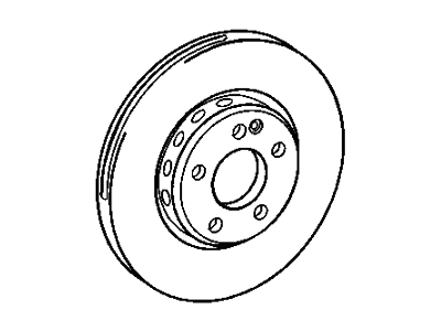 2008 Chrysler Crossfire Brake Disc - 2AMV8064AA