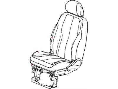 Chrysler 1JM561D5AA COVER Front Seat Cushion