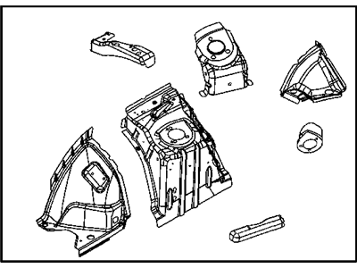 Mopar 5136779AK Panel Front Wheelhouse