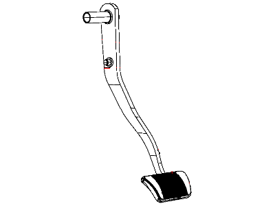 Jeep 52059872AC PEDAL AND PAD Brake