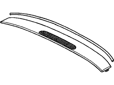 Mopar 5HM59XDHAC Defroster Grille, Slate Gray