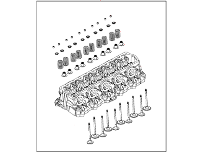Dodge 5037711AG HEAD Cylinder With Valves/Valvetrain