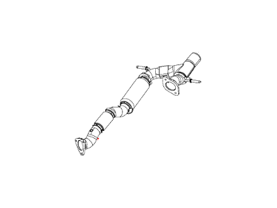 Mopar 68210058AB Front Pipe, Passenger Side