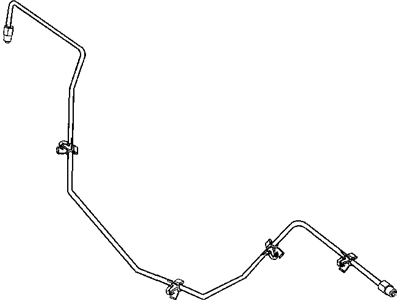 Ram 52013171AH TUBE Brake Junction Block To Right Front Hose