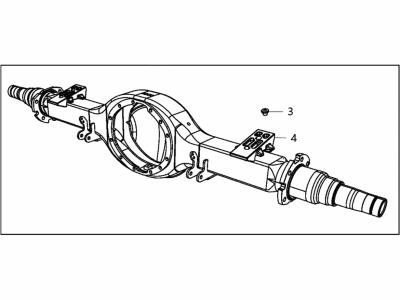 Ram 68209761AB HOUSING Rear Axle