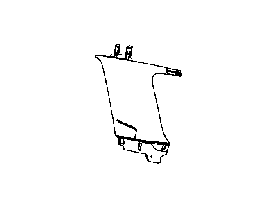 Dodge 1GR12DX9AF MOLDING C Pillar