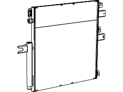 Ram 55057091AC COOLER Condenser and Trans Cooler Includes: Jumper Tube, Drier