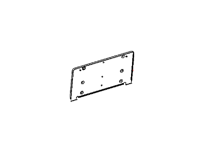 Mopar 68217847AB Bracket License Plate