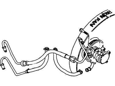 Jeep 52089014AD HOSE Power Steering Return