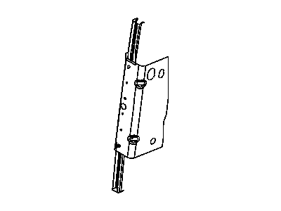 Jeep 55175404 CHANNEL Front Door Glass