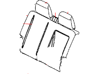Ram 5NB00HL1AB COVER Rear Seat Back Right