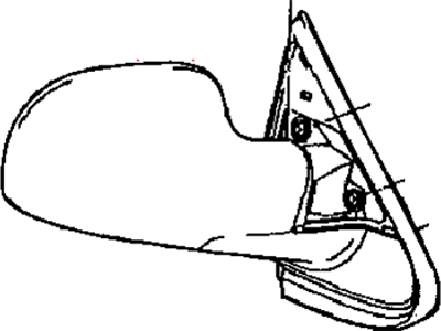 2002 Chrysler Voyager Car Mirror - 4894410AA