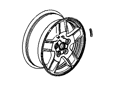 Jeep 1DY98SZ0AA WHEEL Aluminum