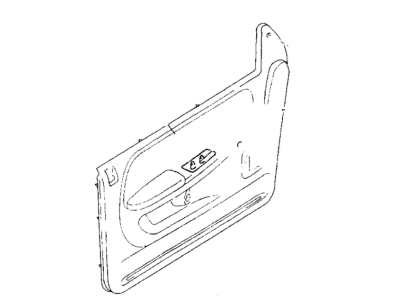 Mopar JL38PF6 Panel, Door, Front Passenger Side