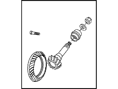 Ram 68031618AB GEAR KIT Ring And Pinion