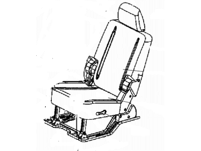 Ram 6MG77LA8AA COVER Rear Seat Back Left
